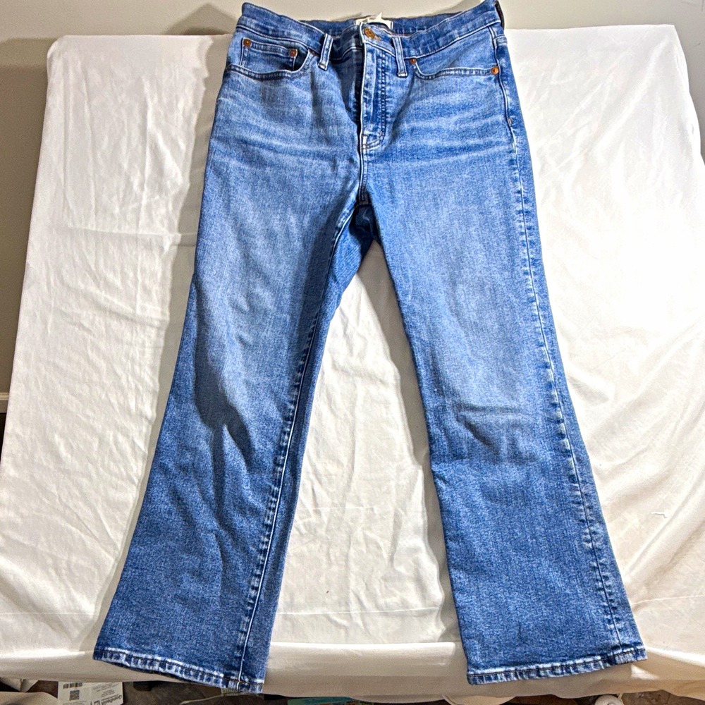 Madewell Cali Demi-Boot Light Wash Slim Stretch Denim Bootcut Jeans Size 29